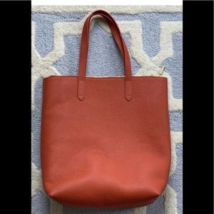 New Cuyana Tall Structured Leather Tote Bag